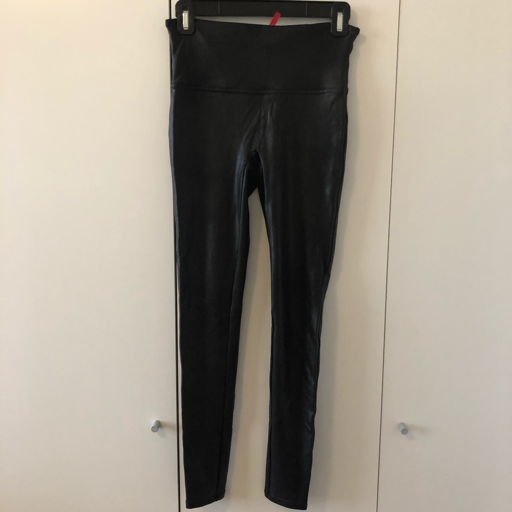 Spanx Faux Leather Leggings Medium